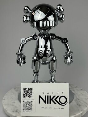 Hajime Sorayama x KAWS No Future Companion - Chrome 2008